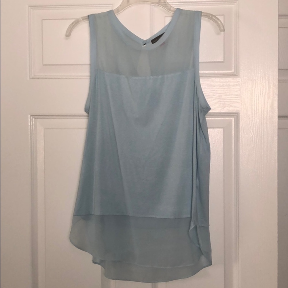 Light blue tank top - shear top